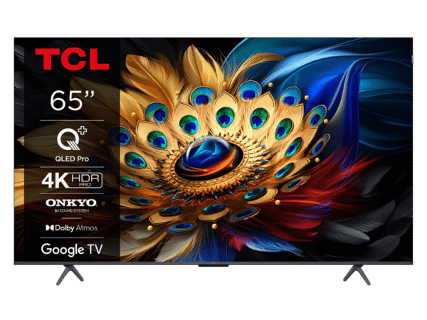 Clean flat front view of TCL 65C655 PRO.