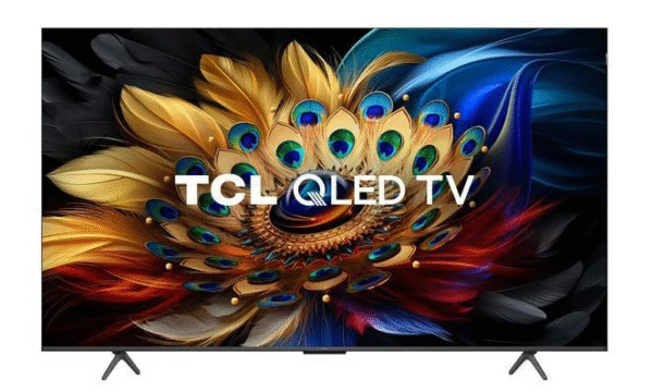 Front flat view of TCL 55C655 QLED Smart TV 55-inch