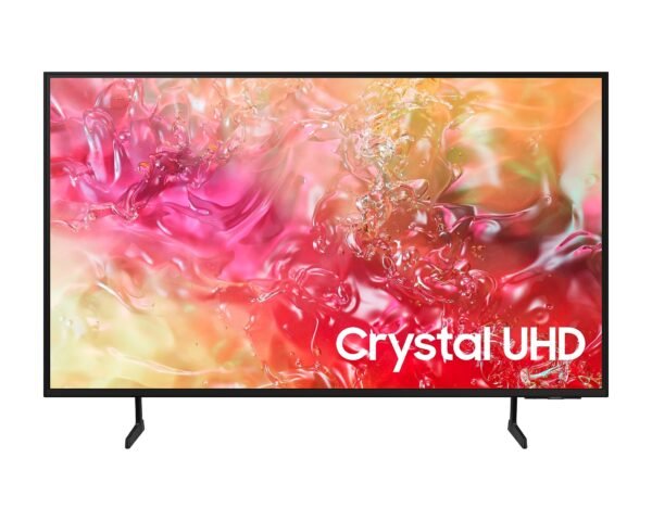 Samsung UA65DU7000UMTE 65 inch Crystal UHD 4K Smart TV with slim bezel design – front display
