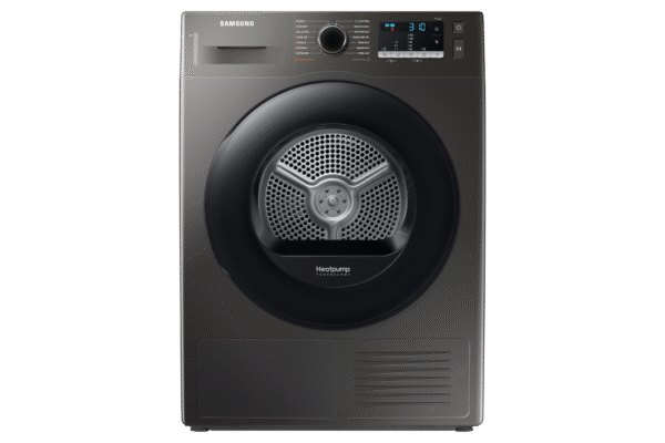 Samsung DV80TA020AX/EU 8 kg heat pump dryer front view graphite finish
