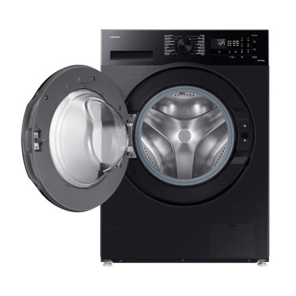 Samsung WW11CGC04DABSG front load washer with door open showing drum interior