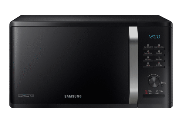 Samsung MG23K3575AK/EU 23L microwave grill front view black finish