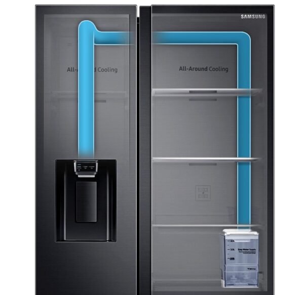 Samsung Side-by-Side 660L Refrigerator - RS64R5111M9/NK – Silver Finish - Image 3
