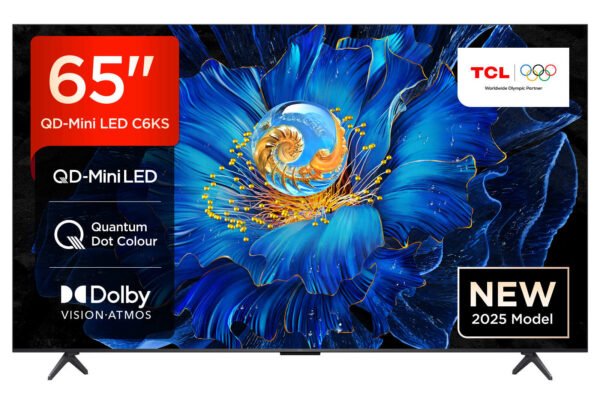TCL 65C6KS 65-Inch 4K QLED Smart TV Front View