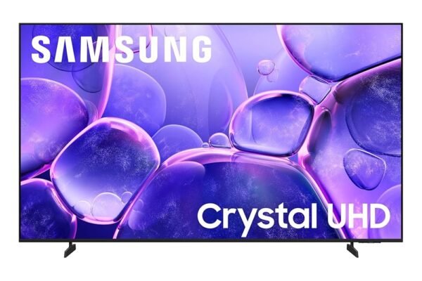 Samsung UA75U8000FUMTE 75-inch Crystal UHD 4K Smart TV with slim bezel – front display